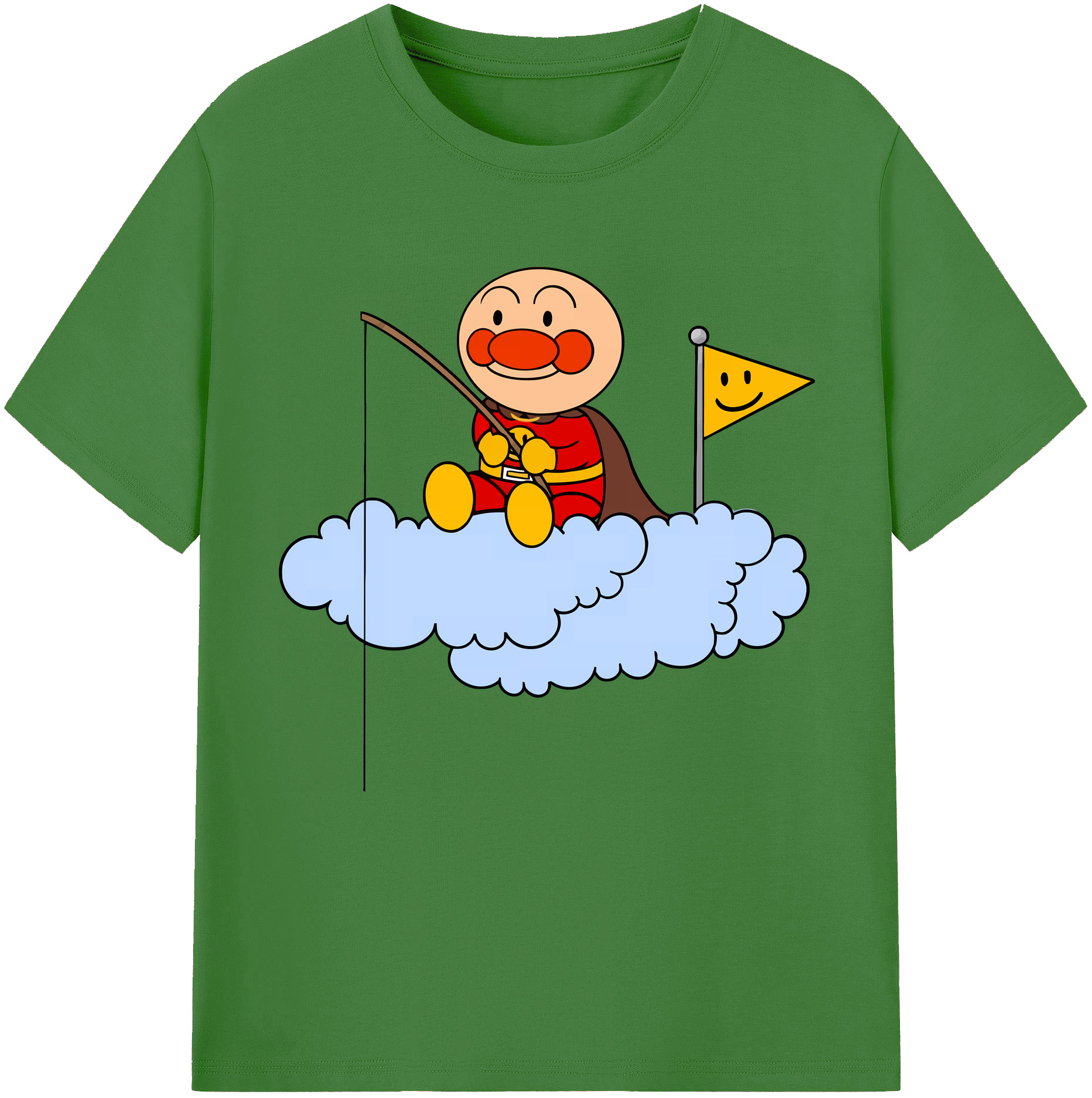 （画像用） アンパンマン Anpanman レディースカジュアルプリントTシャツ（綿100％）